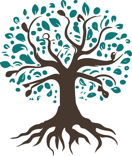 Simple Tree Life Logo Template Vector File Diseño Limpio Minimalista — Archivo Imágenes Vectoriales