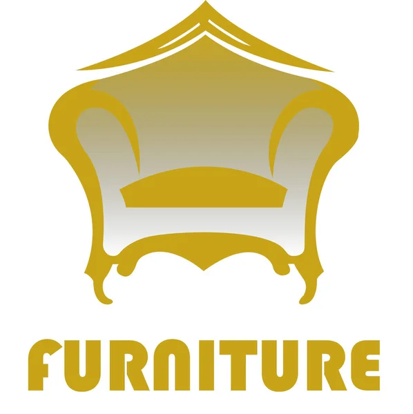 Apresentamos Nosso Elegante Arquivo Vetor Logotipo Sofá Mobiliário Projetado Para —  Vetores de Stock