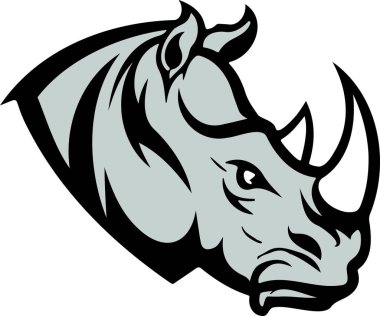 Gergedan Baş Logo Vektör Dosyası