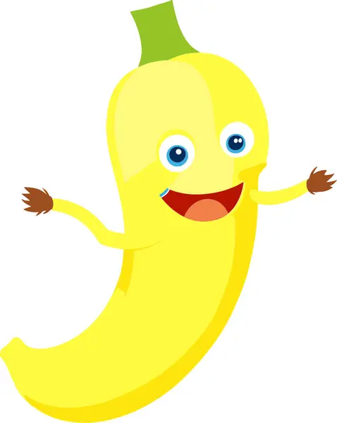 供儿童使用的香蕉图解矢量格式 — 图库矢量图片