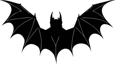 Cadılar Bayramı Vektörünün Kara Yarasası