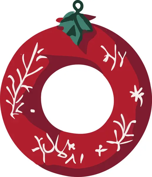 Noel Vektörünün Yuvarlak Çelengi