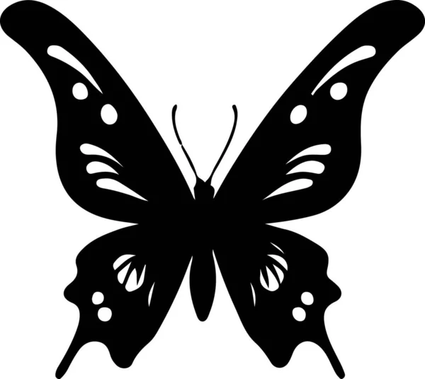 Siyah Kelebek Silüet Görüntü Vektörü