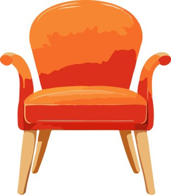 Basit Sandalye İllüstrasyon Vektör Biçimi