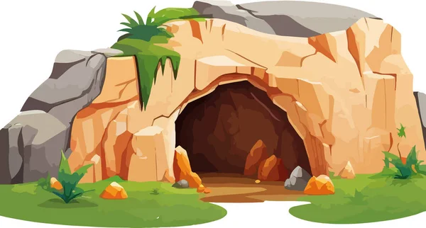 Cave Illustration Vector Format Cartoon — Stock Vector
