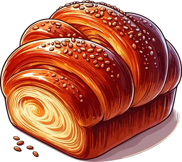 Brioche Resim Şablonu Vektör Biçimi