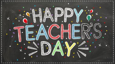 Mutlu Öğretmenler Günü İllüstrasyonu Yüksek Kaliteli