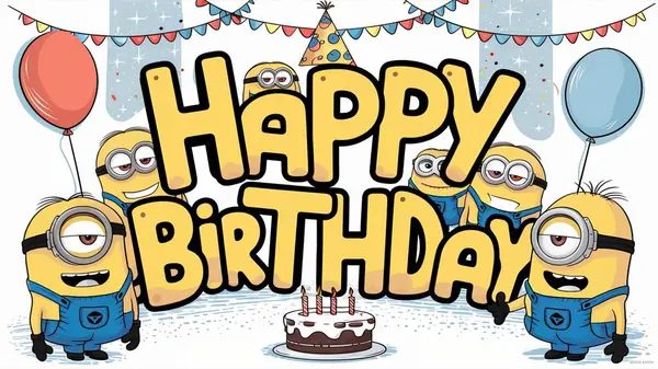 Doğum günün kutlu olsun Minion Biçimi