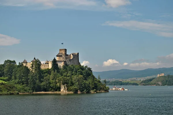 Gothic Niedzica Castle Dunajec Castle Czorsztynskie Czorsztyn Lake Poland Famous — Stock Photo, Image