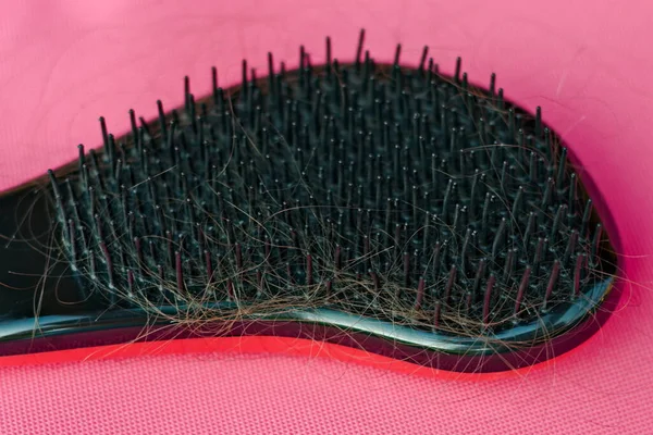 Saç Tarağı Dolusu Saç Saç Dökülmesi Tıbbi Sağlık Sorunu Alopecia — Stok fotoğraf