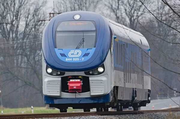 Kereta Lokal Regional Perusahaan Milik Negara Ceske Drahy Czech Railways — Stok Foto