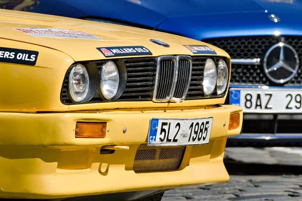 Prága Cseh Köztársaság Április 2024 Klasszikus Autók Rally Esemény Prágában — Stock Fotó