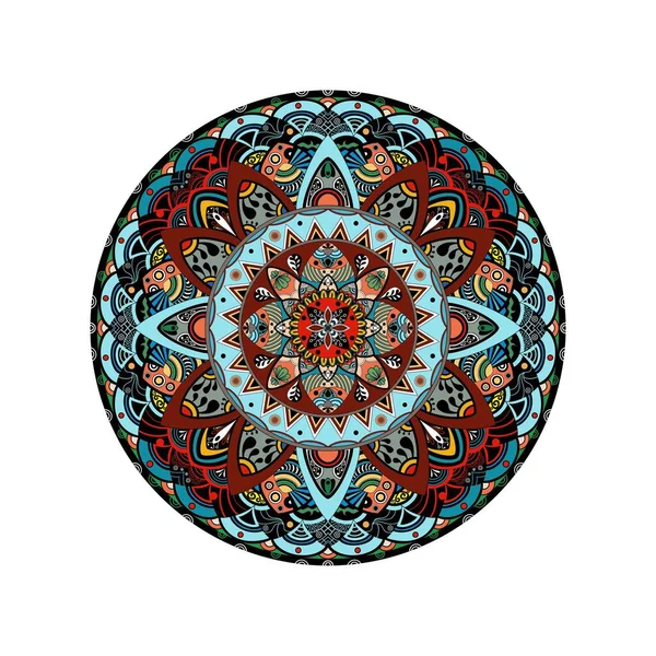 Illustration Der Mandala Kunst Tibetisch Buddhistisches Mandala Dekorative Runde Verzierung — Stockfoto