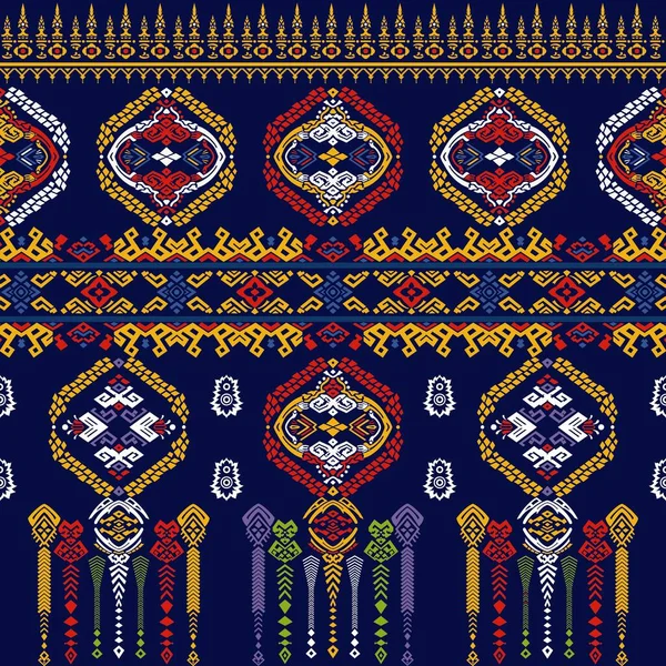 Східний Етнічний Безшовний Візерунок Традиційний Дизайн Килима Шпалери Одягу Обгортки — стокове фото