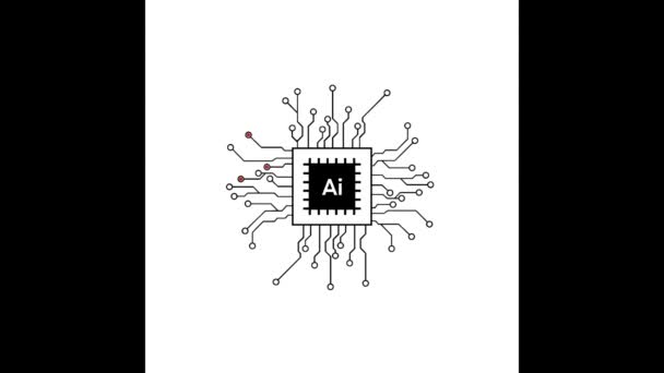 Artificial Intelligence Intelligence Demonstrated Machines Artificial Intelligence Systems Powered Machine — Stock Video