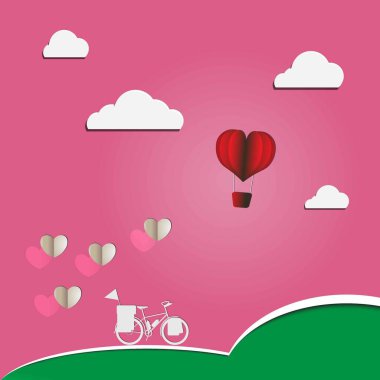Kağıt pembe kalpler yumuşak pembe arka planda uçar, sınır, kopyalama alanı, tasarım için sevgililer günü konsepti, pembe arka planda uçuşan kalp şeklinde kağıt elementler. Mutluluk için aşkın vektör sembolleri
