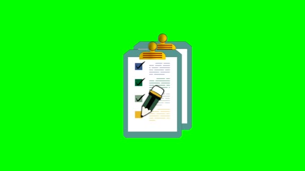 Contract Papers Document Folder Tekst Stapel Van Overeenkomsten Document Voorbereiding — Stockvideo