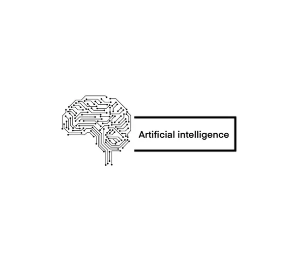 Artificial intelligence is intelligence demonstrated by machines, artificial intelligence systems are powered by machine learning, AI's brain, Wired brain illustration of artificial intelligence