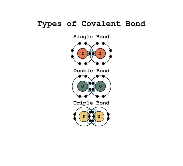 Covalent Bond Chemical Bond Involves Sharing Electrons Form Electron Pairs — Stock Photo, Image