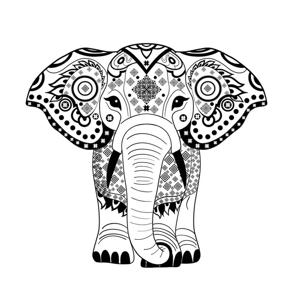 Thai Elephant Authentic Thai Fabric Patterns Oriental Ethnic Seamless Pattern — Stock Photo, Image
