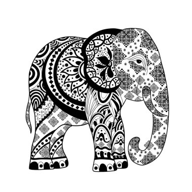Tayland fili otantik Tayland kumaşı desenleri, Doğu etnik desensiz geleneksel arkaplan tasarımı halı, duvar kağıdı, giysi, ambalaj, batik, kumaş, nakış tarzı, çizgi sanatı
