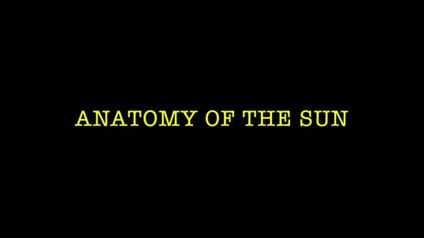 Güneş Kısmı Güneş Anatomisi Temel Olarak Dev Bir Gaz Plazma — Stok video