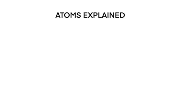 Атомные Модели Образовательные Атомные Модели Теории Анимационные Видеозаписи Простые Модели — стоковое видео