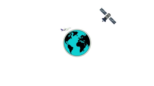 Шарів Атмосфери Землі Інфографіки Шарів Атмосфери Шар Атмосфери Землі Горизонтальний — стокове відео
