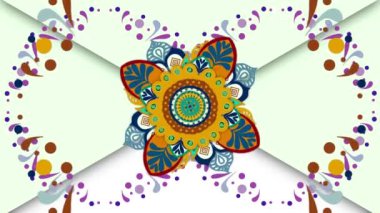 Mandala süsü, klasik yoga mandala dönüşü, kusursuz mandala deseni geometrik, dekoratif çiçek deseni, Hint motifli mandala, Ezoterik kozmik, Tibet Budist deseni