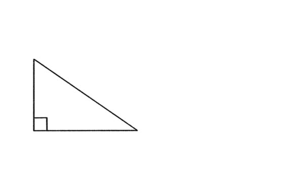 Теорема Пифагора Прямоугольным Треугольником Теорема Пифагора Треугольник Формула Математики Рукописный — стоковое видео