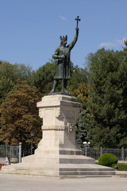 Moldova 'da. Chisinau. Büyük Stephen Anıtı