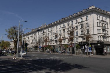Moldova 'da. Chisinau. 08.09.2023. Büyük Sokak Stefan.