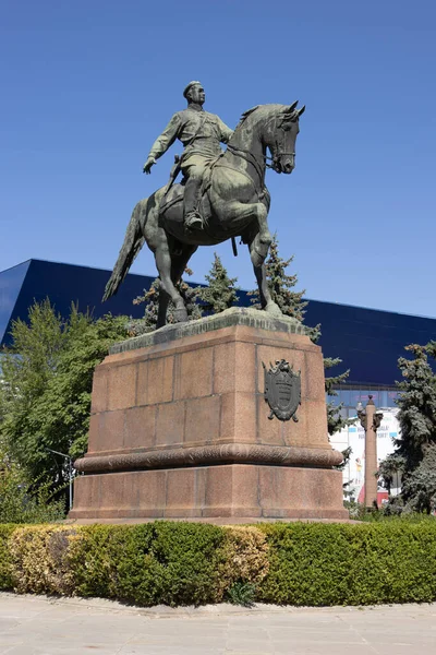 Moldavia Chisinau 2023 Estatua Ecuestre Grigory Kotovsky — Foto de Stock