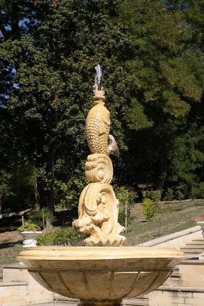 Moldavsko Kišiněv 2023 Valea Morilor Park Kaskádový Žebřík Vodopád — Stock fotografie