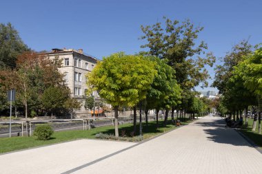 Moldova 'da. Chisinau. 15.09.2023. Grigore Vieru Sokağı