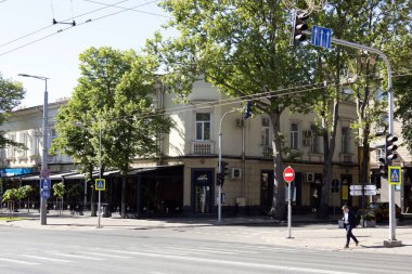 Moldova 'da. 06.05.2024. Chisinau sokakları