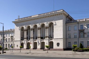 Moldova 'da. 06.05.2024. Chisinau sokakları