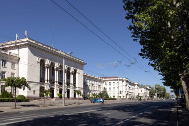 Moldova 'da. 06.05.2024. Chisinau sokakları