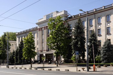 Moldova 'da. 06.05.2024. Chisinau sokakları