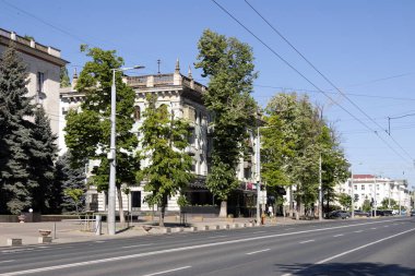 Moldova 'da. 06.05.2024. Chisinau sokakları