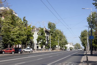 Moldova 'da. 06.05.2024. Chisinau sokakları