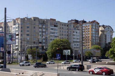 Moldova 'da. 06.05.2024. Chisinau sokakları
