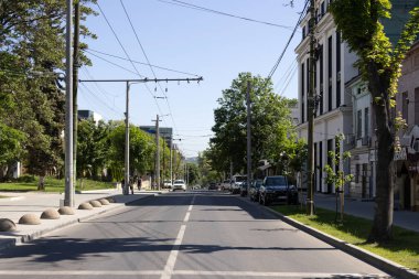 Moldova 'da. 06.05.2024. Chisinau sokakları