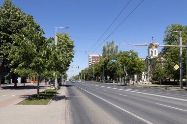 Moldova 'da. 07.05.2024. Chisinau sokakları