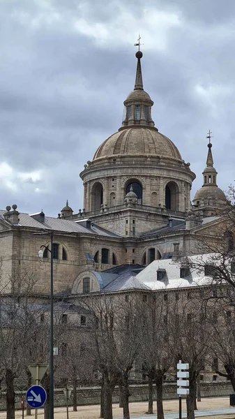 Escort Kastély Táj Castillo Paisaje Del Escorial — Stock Fotó