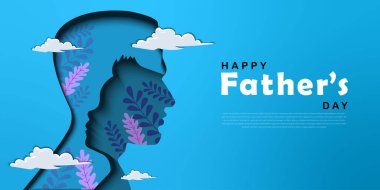 Mutlu babalar günü vektörü düz çizim düz vektörü