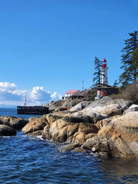 stock image lighthouse on the coast of British Columbia