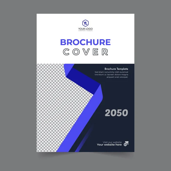 stock vector Business brochure cover annual report cover, book cover or flyer design. Leaflet presentation. Catalog with Abstract geometric background. Modern publication poster magazine, layout, template,