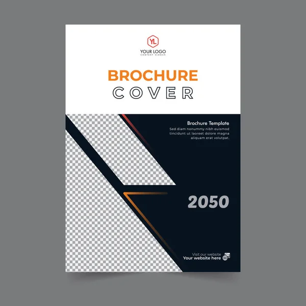 stock vector Business brochure cover annual report cover, book cover or flyer design. Leaflet presentation. Catalog with Abstract geometric background. Modern publication poster magazine, layout, template,