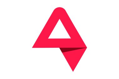 Minimalist harf Bir logo tasarımı